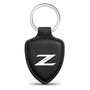 Nissan 350Z Z Logo Black Real Leather Shield-Style Key Chain