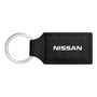 for Nissan Name Rectangular Black Leatherette Key Chain