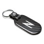 Nissan 350Z Z Logo 100% Real Black Carbon Fiber Tag Style Key Chain