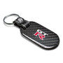 Nissan GT-R 100% Real Black Carbon Fiber Tag Style Key Chain