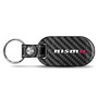 Nissan NISMO 100% Real Black Carbon Fiber Tag Style Key Chain
