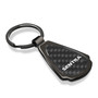 Nissan Sentra Real Black Carbon Fiber Gunmetal Gray Metal Teardrop Key Chain