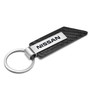 Nissan Name Carbon Fiber Texture Black PU Leather Strap Key Chain