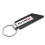 Nissan NISMO Carbon Fiber Texture Black PU Leather Strap Key Chain