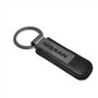 Nissan Gunmetal Black Metal Plate PU Leather Strap Key Chain