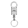 Jeep Wrangler Satin Chrome Valet Keychain