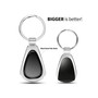 Nissan Rogue Black Dome Chrome Metal Teardrop Key Chain