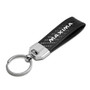 Nissan Maxima Real Carbon Fiber Leather Strap Key Chain with Black stitching