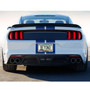 Ford Mustang Cobra in 3D on Silver Real 3K Carbon Fiber Finish ABS Plastic License Plate Frame