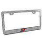 Ford Focus ST in 3D on Silver Real 3K Carbon Fiber Finish ABS Plastic License Plate Frame