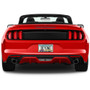 Ford Mustang GT in 3D on Silver Real 3K Carbon Fiber Finish ABS Plastic License Plate Frame