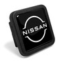 Nissan Logo Black Rubber Heavy-Duty 2" Trailer Tow Hitch Receiver Cover for Class 3 and Class 4