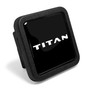 Nissan Titan Black Rubber Heavy-Duty 2" Trailer Tow Hitch Receiver Cover for Class 3 and Class 4