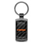 HEMI Logo Real Black Carbon Fiber Gunmetal Black Metal Case Key Chain