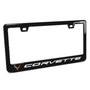 Chevrolet Corvette C8 in 3D Real Carbon Fiber ABS Plastic License Plate Frame