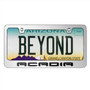 GMC Acadia in 3D Mirror Chrome Metal License Plate Frame