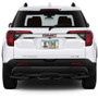 GMC Acadia in 3D Mirror Chrome Metal License Plate Frame