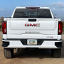GMC AT4 in 3D Mirror Chrome Metal License Plate Frame