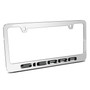 GMC Sierra in 3D Mirror Chrome Metal License Plate Frame