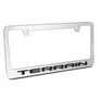 GMC Terrain in 3D Mirror Chrome Metal License Plate Frame