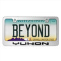 GMC Yukon in 3D Mirror Chrome Metal License Plate Frame