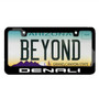 GMC Denali New UV LED Printed on Black Metal License Plate Frame