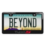 Acura Type-S Logo in 3D Gray Letters on Black Real 3K Carbon Fiber Finish ABS Plastic License Plate Frame
