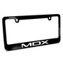 Acura MDX Logo in UV LED Printed on Black Metal License Plate Frame