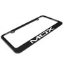 Acura MDX Logo in UV LED Printed on Black Metal License Plate Frame