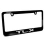 Acura TLX Logo in UV LED Printed on Black Metal License Plate Frame