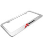 Acura A-Spec Logo in 3D on Mirror Chrome Metal License Plate Frame