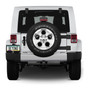 Jeep Willys Star Logo Black Real 3K Carbon Fiber Finish ABS Plastic License Plate Frame