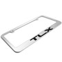 Acura TLX Logo in 3D on Mirror Chrome Metal License Plate Frame