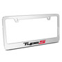 Acura Type-S Logo in 3D on Mirror Chrome Metal License Plate Frame
