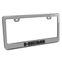 HEMI Logo in 3D Silver Real 3K Carbon Fiber Finish ABS Plastic License Plate Frame
