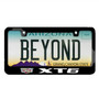 Cadillac XT6 UV LED Printed on Black Metal License Plate Frame