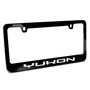 GMC Yukon UV LED Printed on Black Metal License Plate Frame