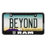 RAM Black Real 3K Carbon Fiber Glossy Finish License Plate Frame