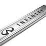 Infiniti in 3D Silver Insert Chrome Finish 50 States Stainless Steel License Plate Frame