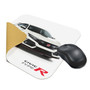 Honda Civic Type-R in White Front 3/4 View Graphic PC Mouse Pad for Gaming and Office