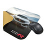 Honda Civic Type-R in White Front View Racing Graphic PC Mouse Pad for Gaming and Office