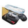 Honda Civic Type-R in White Back View Racing Graphic PC Mouse Pad for Gaming and Office