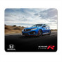 Honda Civic Type-R in Blue Front 3/4 View Racing Graphic PC Mouse Pad for Gaming and Office