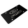 Ford Logo F-150 Matt-Look Laser Mark Matt-Look Black Acrylic License Plate