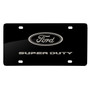 Ford Logo Super-Duty Laser Mark Matt-Look Black Acrylic License Plate