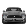 Ford Mustang 50 Years 3D Embossed Logo Black Stainless Steel License Plate