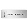 Lincoln Continental 3D Logo 12" x 4.25" European Look Chrome Half-Size Stainless Steel License Plate