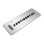 Lincoln Continental 3D Logo 12" x 4.25" European Look Chrome Half-Size Stainless Steel License Plate