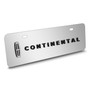 Lincoln Continental 3D Logo 12" x 4.25" European Look Chrome Half-Size Stainless Steel License Plate