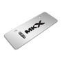 Lincoln MKX 3D Logo 12" x 4.25" European Look Chrome Half-Size Stainless Steel License Plate